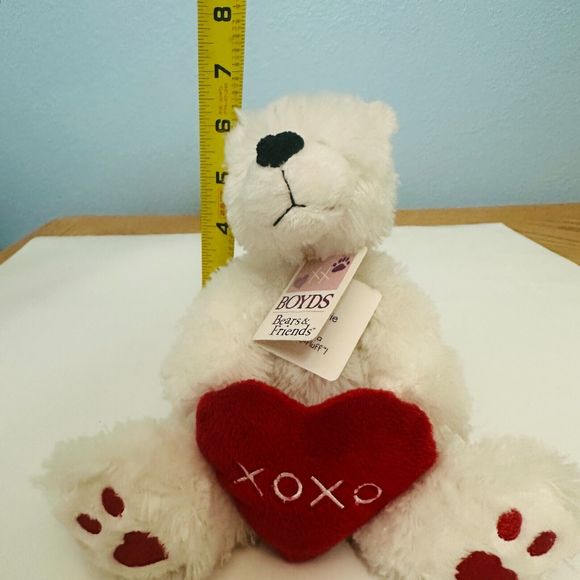 Boyds Bears Lil Wuvie Bear XOXO Valentine's Day Teddy Plush Cuddle Fluff - Picture 10 of 13